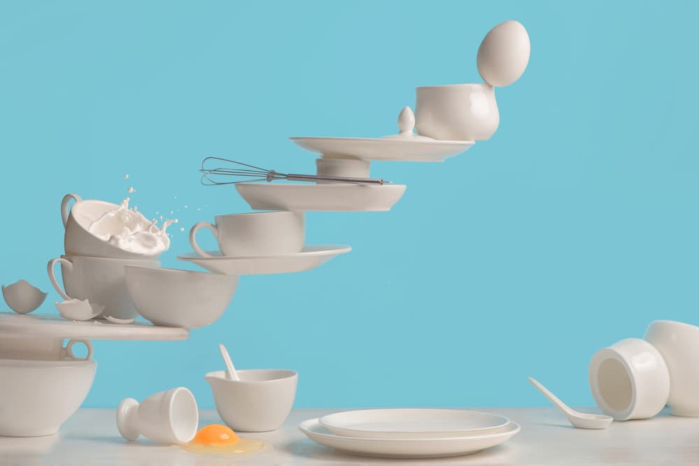 Dynamic Kitchenware Still Life by Dina Belenko — canvas wall art