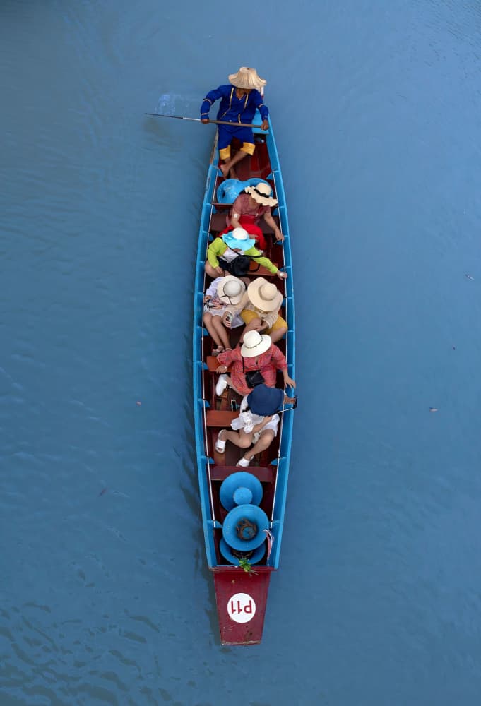 Traditional Boat Journey by Karim Al Thahaby — canvas wall art