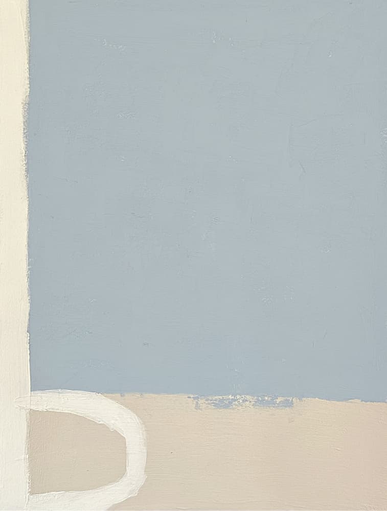 Serene Blue Beige Abstract by Andrea Reichhart — canvas wall art
