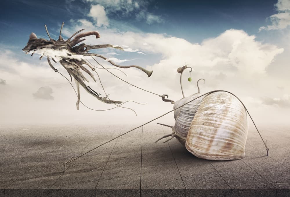 Whimsical Sky Journey by Peter Cakovsky — canvas wall art