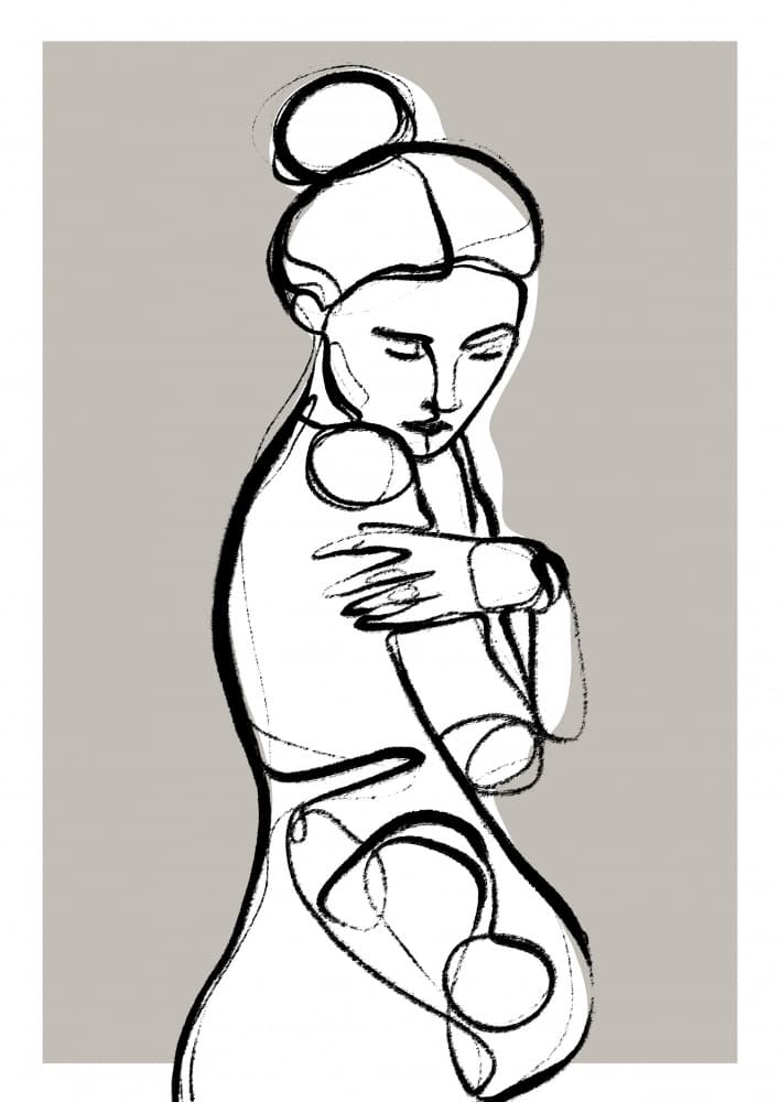 Graceful Embrace by Treechild — canvas wall art