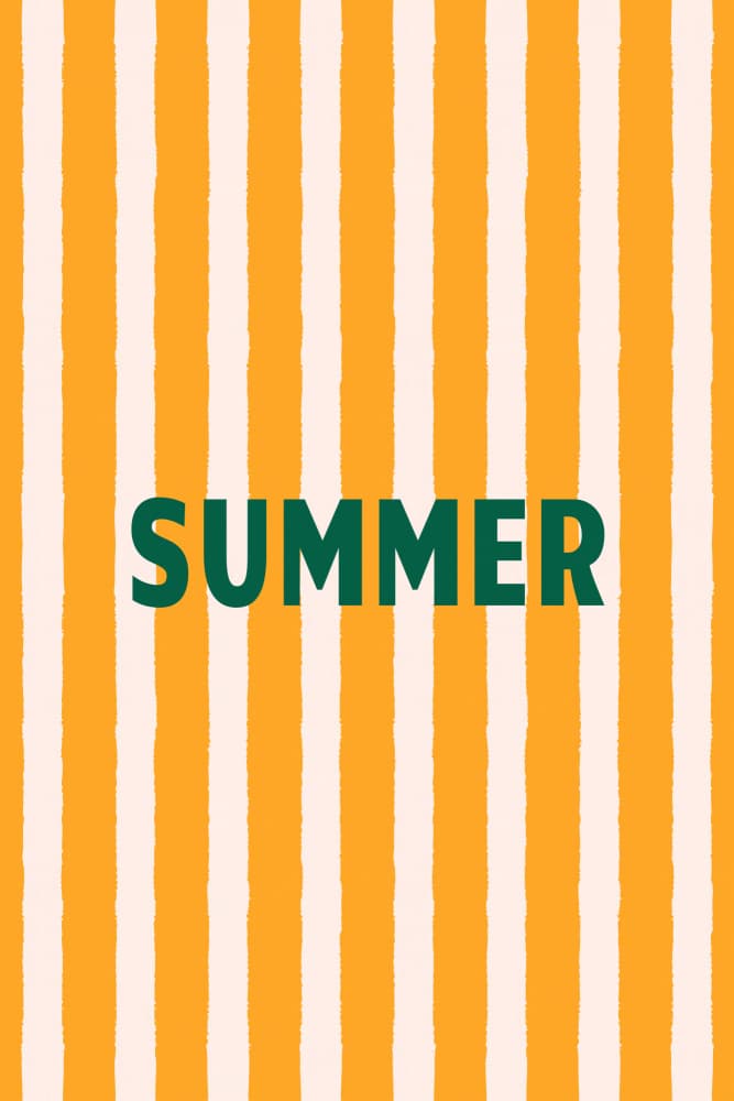 Sunny Summer Stripes by Karen Menzenbach — canvas wall art