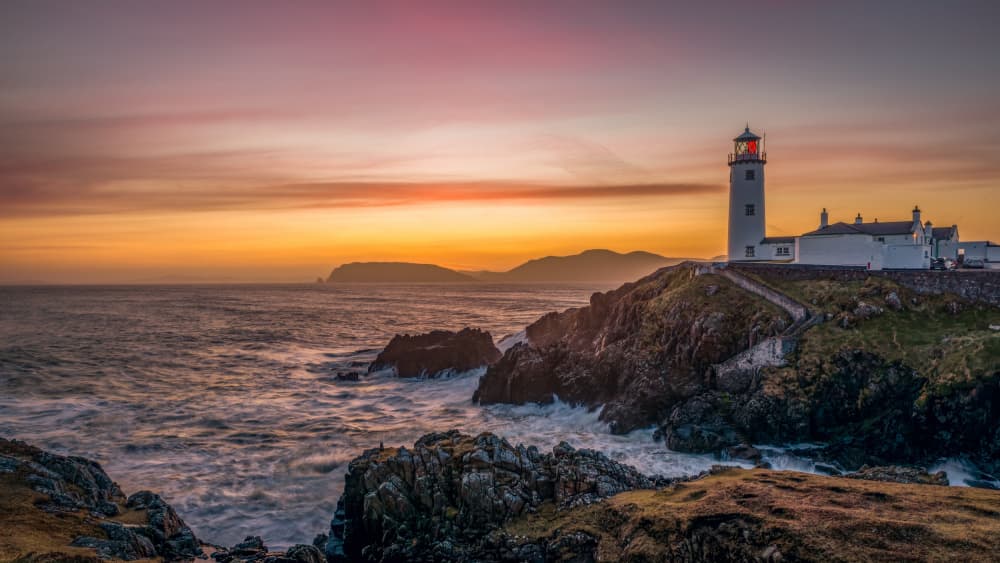 Coastal Sunset Lighthouse by Peter Bijsterveld — canvas wall art