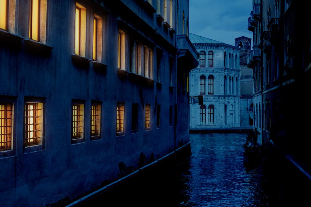 Venice Evening Glow by Alla Simacheva — canvas wall art