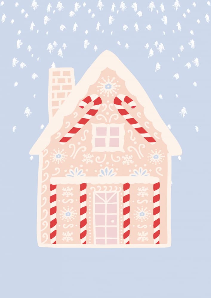 Sweet Gingerbread House by Talitha McQueen — canvas wall art