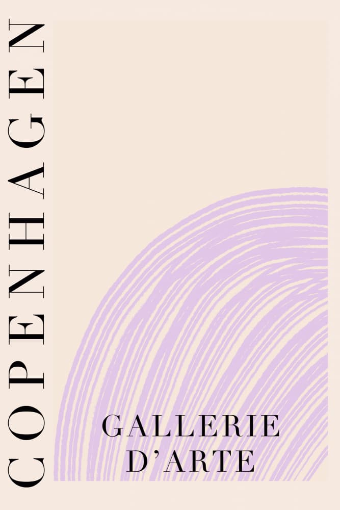 Copenhagen Art Gallery Abstract by Talitha McQueen — canvas wall art
