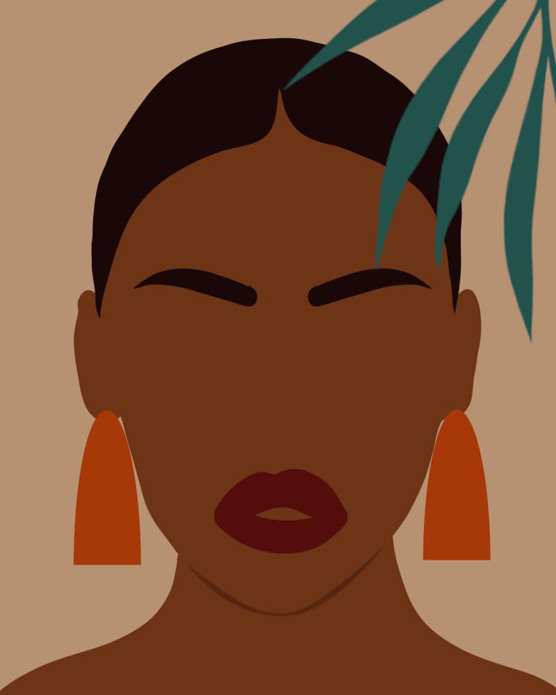 Woman by Carelle N'guessan — canvas wall art