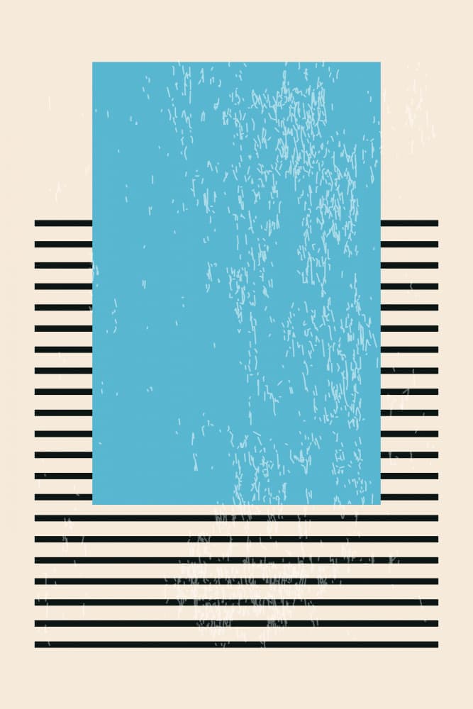 Abstract Blue Geometry by jay stanley — canvas wall art
