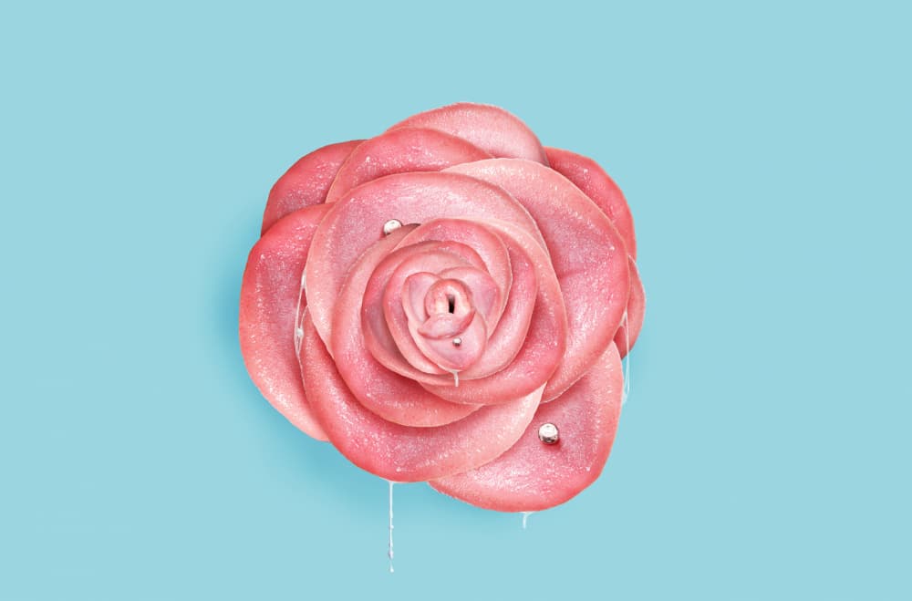 Shimmering Pink Bloom by Artem Pozdniakov — canvas wall art