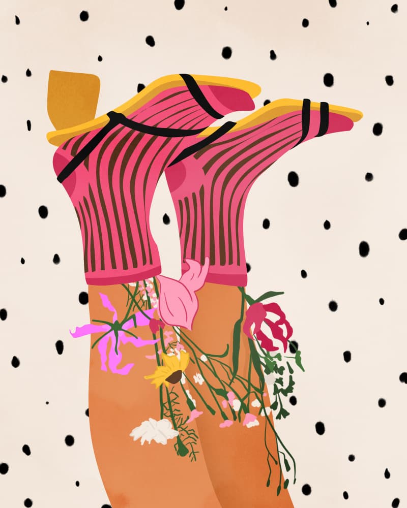 Legs In Full Bloom by Kintsugi99 — canvas wall art