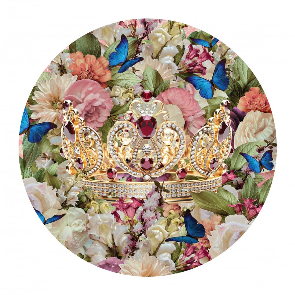 Regal Floral Crown by Sue Skellern — canvas wall art