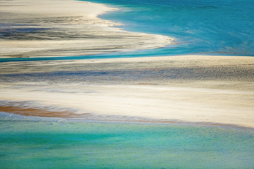 Turquoise Sand Patterns by Ulrike Eisenmann — canvas wall art