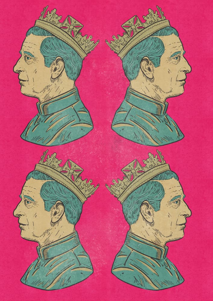 Pink Pop Art King by Nicholas — canvas wall art
