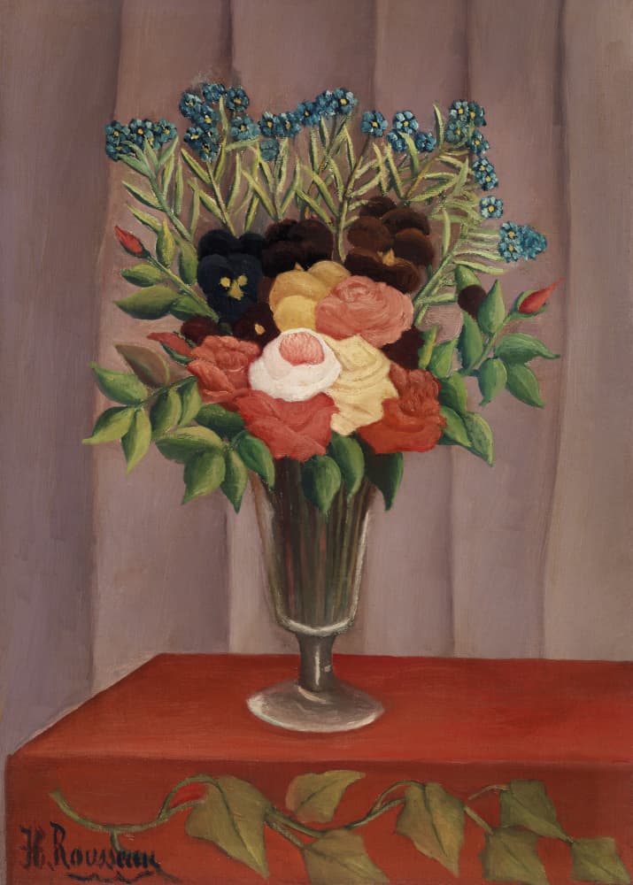 Bouquet De Fleurs 1910 by Henri Rousseau — canvas wall art