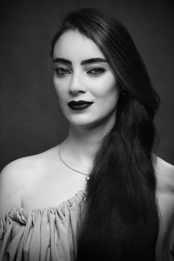 Elegant Woman Portrait by Glamour Studio — canvas wall art