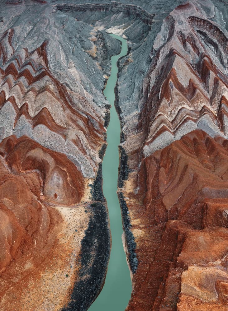 Layered Canyon River by Willa Wei — canvas wall art