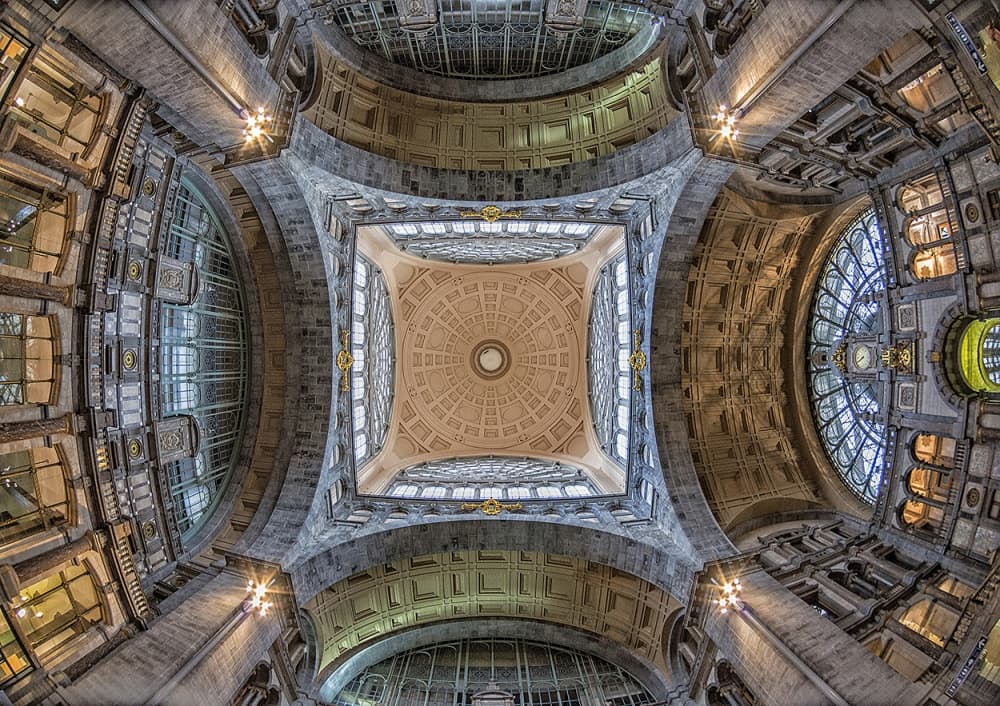 Grand Station Dome by Jef Van den Houte — canvas wall art