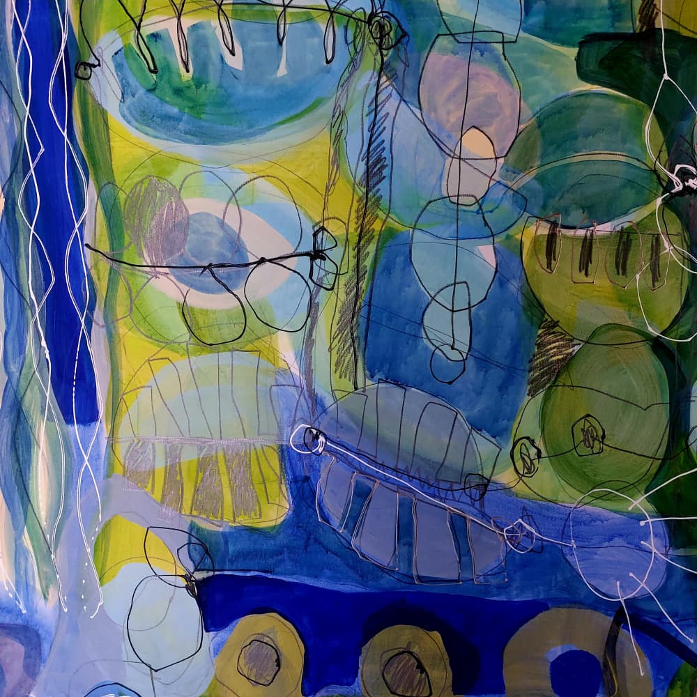 Fluid Organic Shapes by Monika Riethmueller — canvas wall art