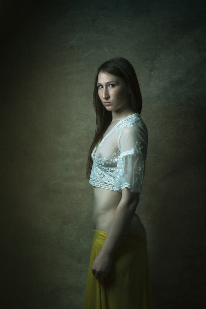 Ethereal Lace Portrait by Ruth Franke — canvas wall art