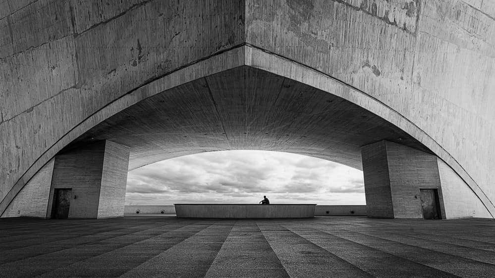 Concrete Archway Figure by iso66 — canvas wall art