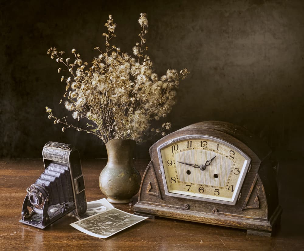 Nostalgic Camera Clock by Noam Mymon — canvas wall art