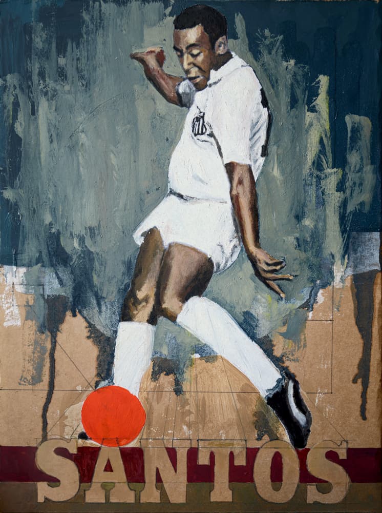 Dynamic Soccer Kick by David Diehl — canvas wall art