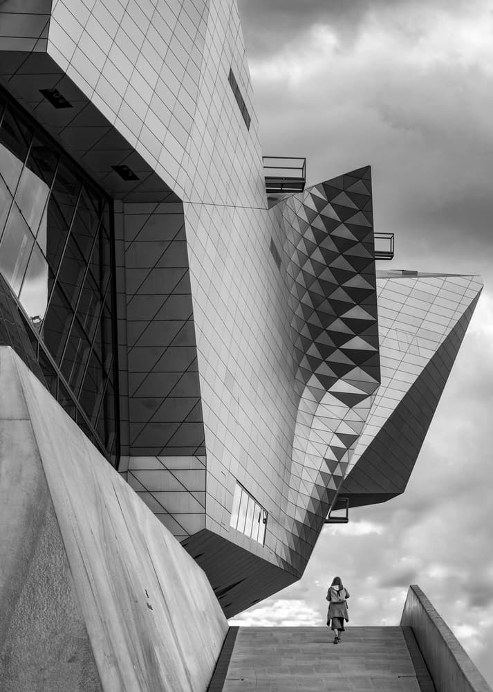 Modern Geometric Ascent by Wayne Pearson — canvas wall art
