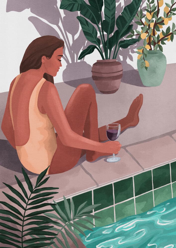I Bet You Think About Me by Goed Blauw — canvas wall art
