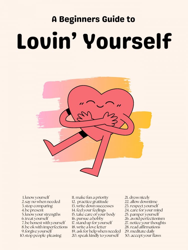 Happy Heart Self Care by Nazma Khokhar — canvas wall art