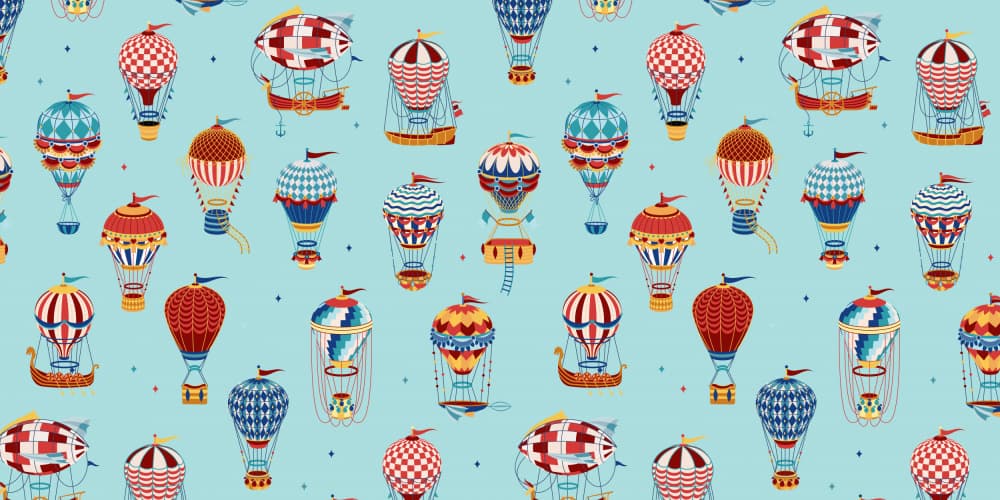Whimsical Balloon Journey by Sue Skellern — canvas wall art