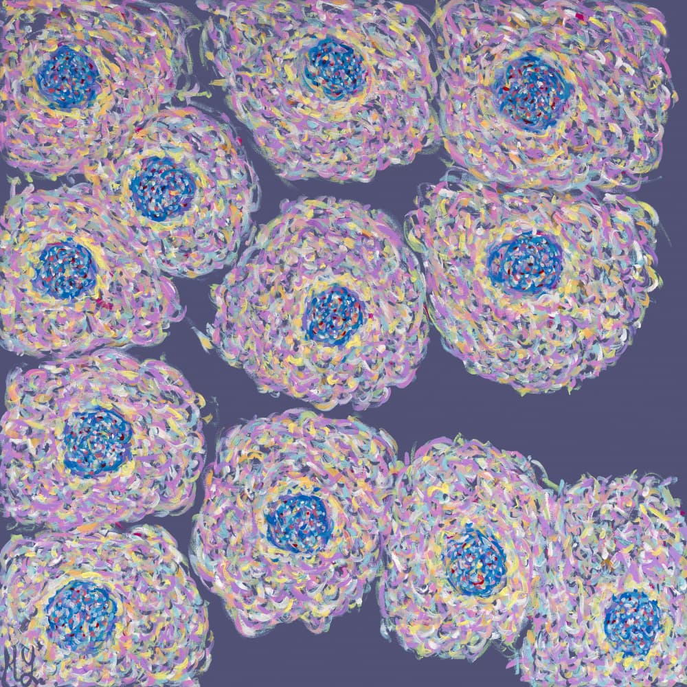 Vibrant Abstract Cells by Helen Joynson — canvas wall art