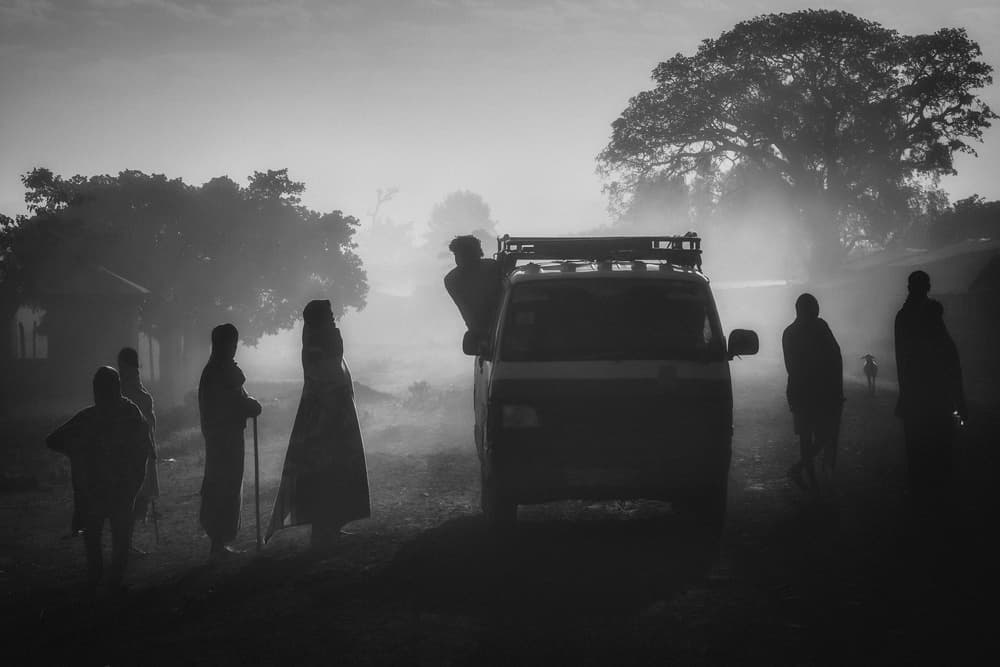 Misty Village Morning by António Carreira — canvas wall art