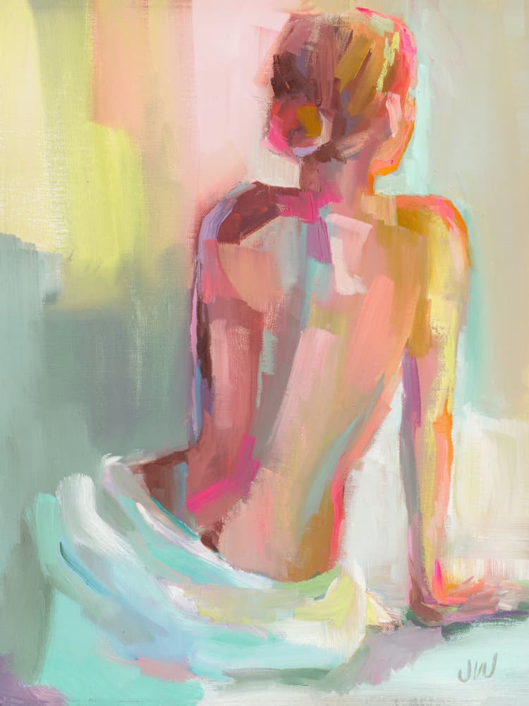 Woman Posing by Jenny Westenhofer — canvas wall art