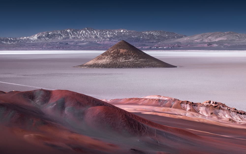 Otherworldly Desert Cone by Karol Nienartowicz — canvas wall art