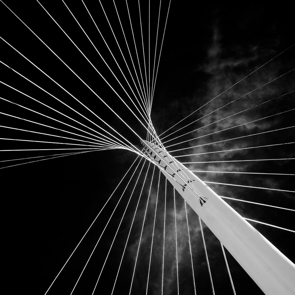 Abstract Bridge Lines by Theodoor Ferdinand — canvas wall art