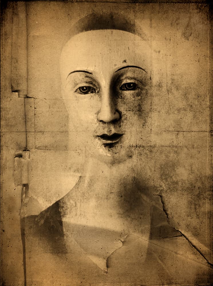 Ancient Sepia Portrait by Jeffrey Hummel — canvas wall art
