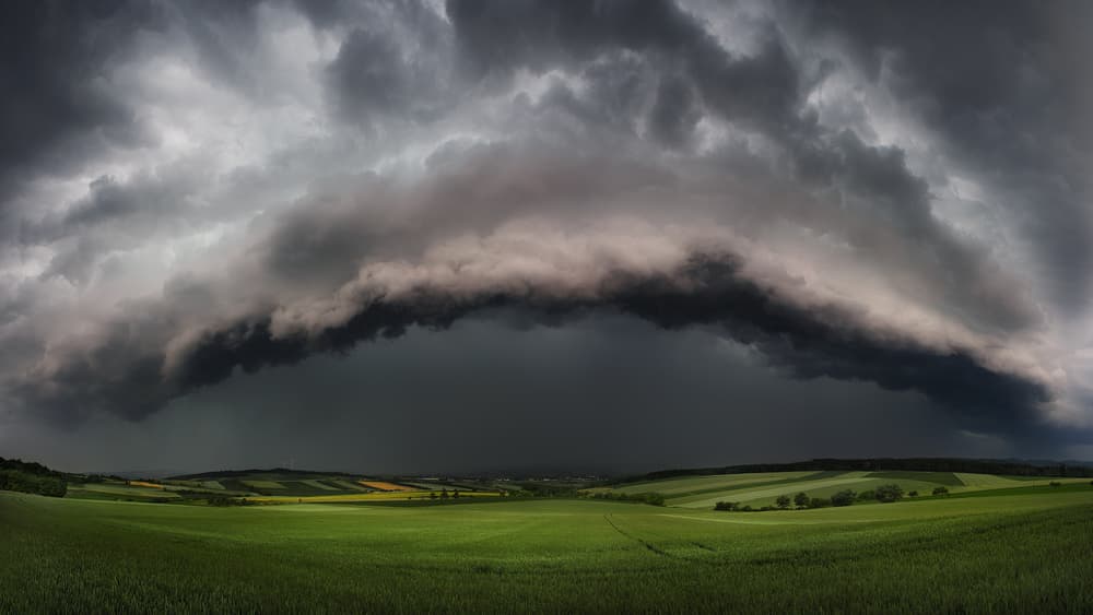 Dramatic Storm Landscape by Burger Jochen — canvas wall art