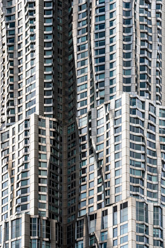 Wavy Skyscraper Facade by Marco Tagliarino — canvas wall art