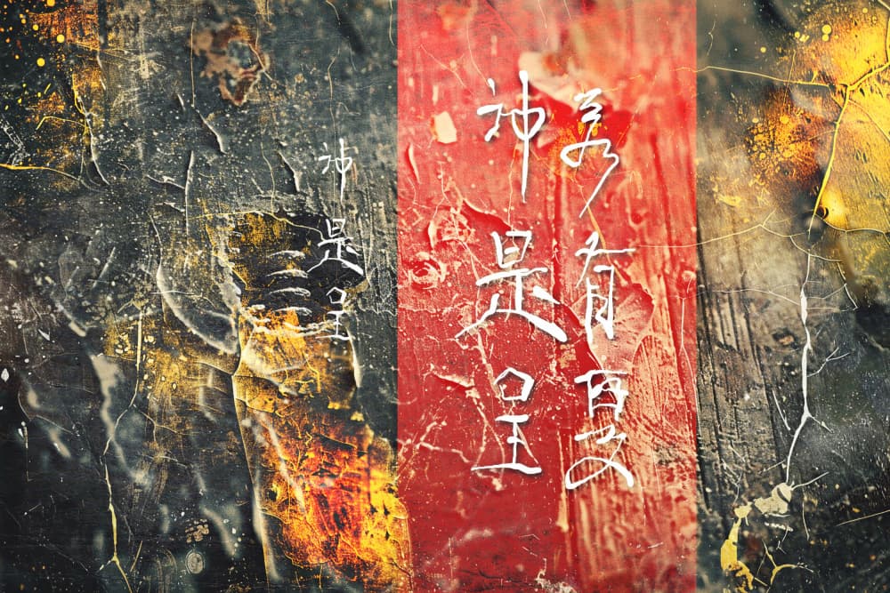 Feng Shui Chineese Vintage Art 93 by Rafal Kulik — canvas wall art