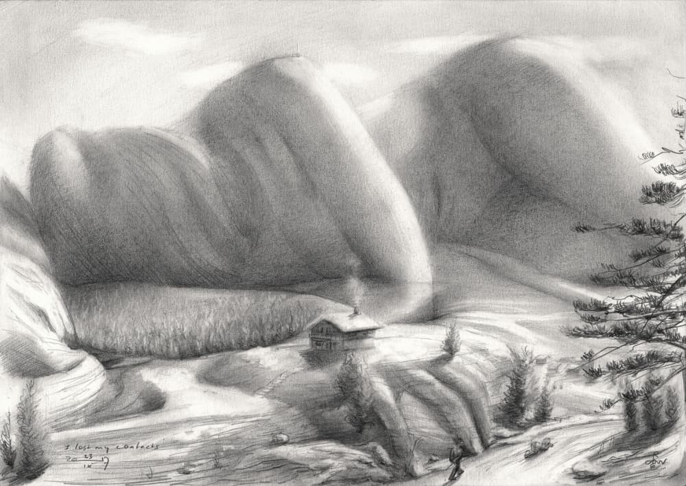 Nude Mountain Dream by Corné Akkers — canvas wall art