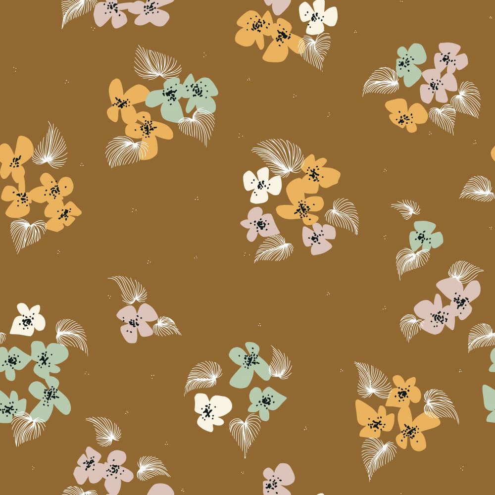 Boho Botanical Blooms by Annick — canvas wall art