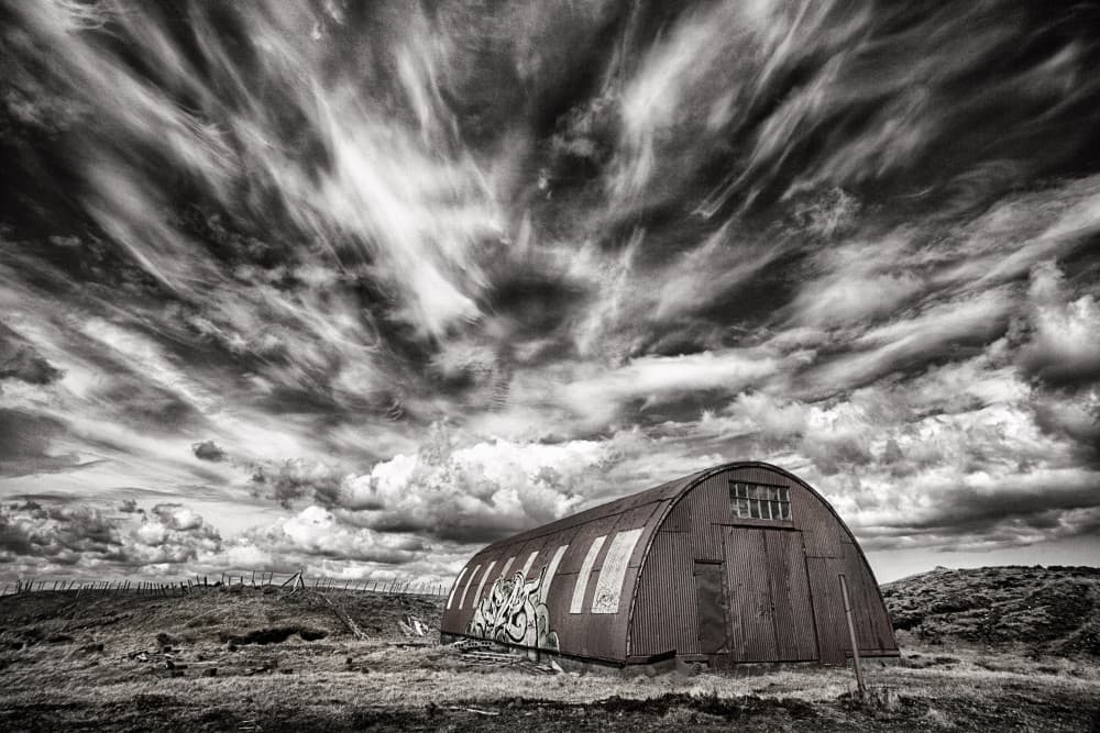 Dramatic Sky Abandoned Hut by Þorsteinn H. Ingibergsson — canvas wall art