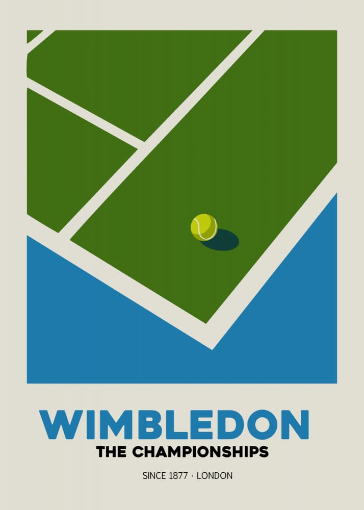 Green Court Tennis Ball by Andreas Magnusson — canvas wall art