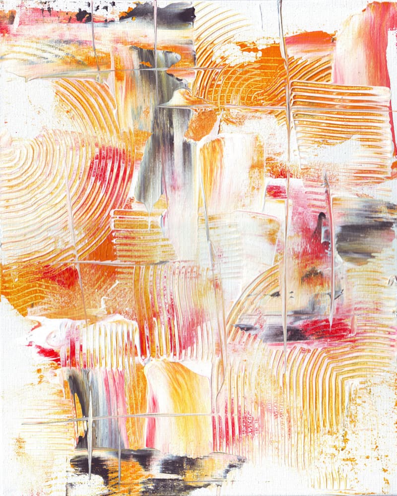 Vibrant Textured Abstract by Rafal Kulik — canvas wall art