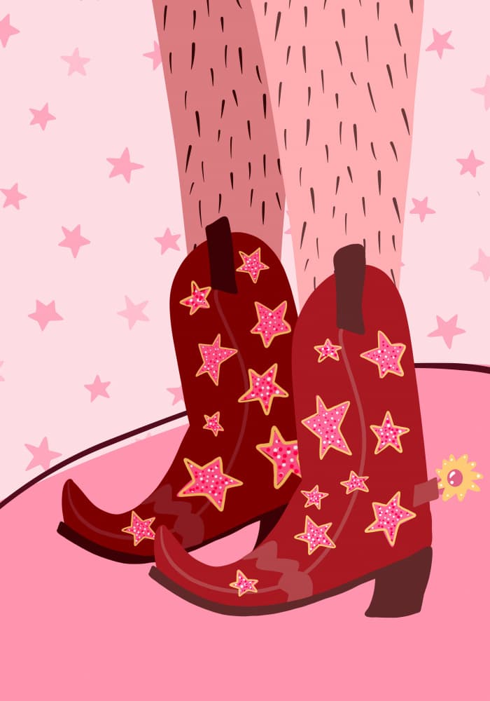 Starlit Boots by Athene Fritsch — canvas wall art