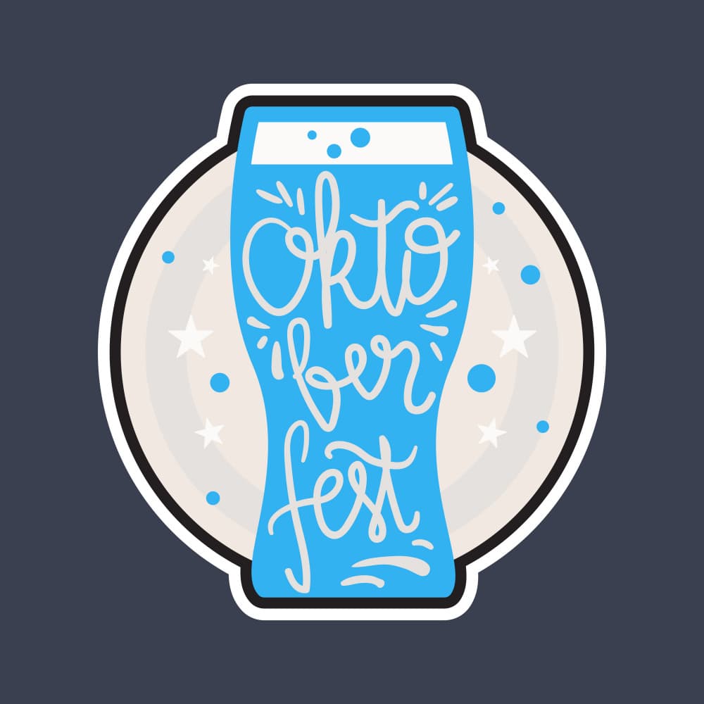 Festive Oktoberfest Beer by Marika Barsrsind — canvas wall art