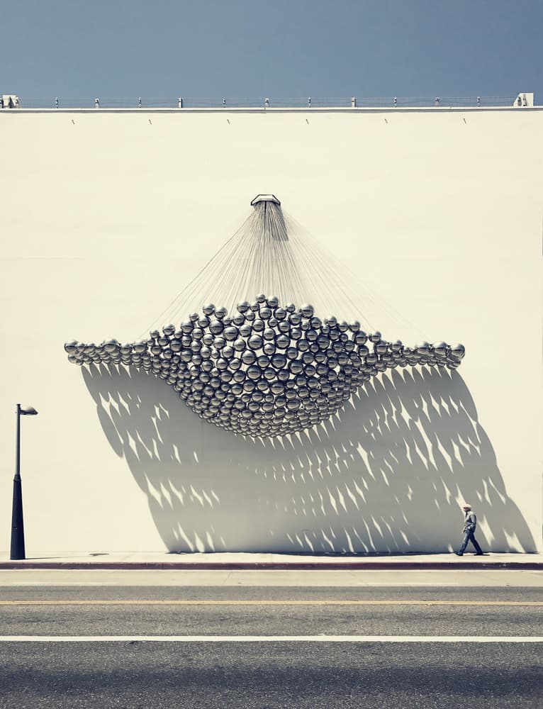 Metal Sphere Wall Sculpture by Roxana Labagnara — canvas wall art