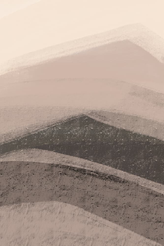 Muted Mountain Abstract by Nilesh Kulkarni — canvas wall art