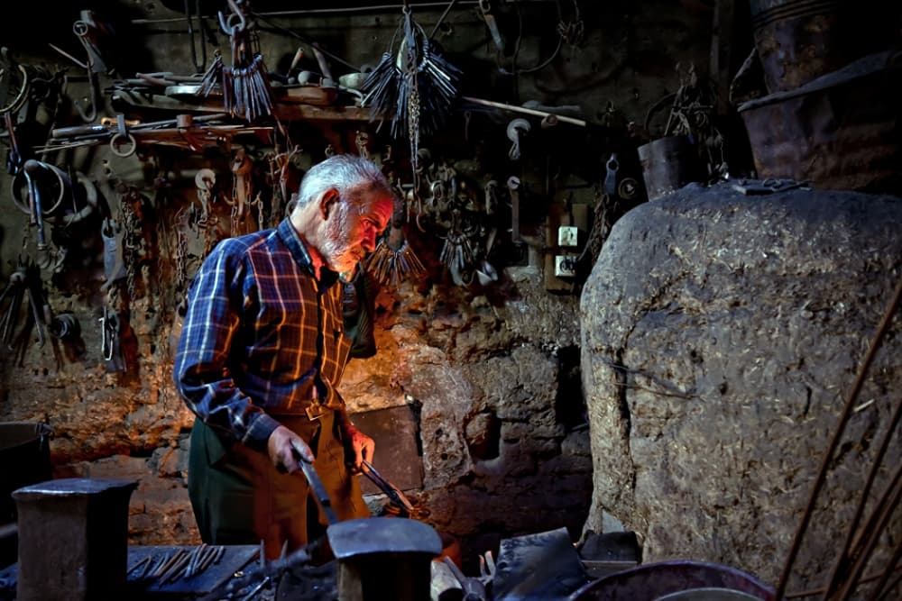 Artisan at the Forge by Mohammadreza Momeni — canvas wall art