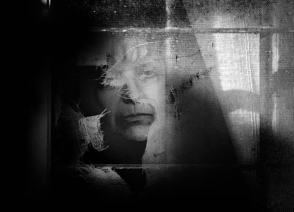 Mysterious Textured Face by Claudio Moretti — canvas wall art